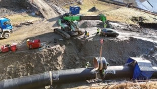 Die 6,1 Kilometer lange Druckrohrleitung wurde fertiggestellt.