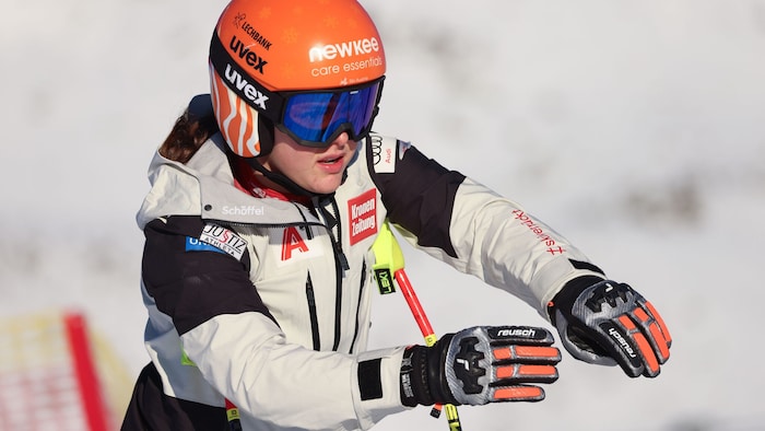 Leonie Zegg lag lange Zeit auf Podestkurs, fiel nach einem schweren Fehler aber noch auf Rang 19 ...