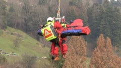 Heli-Bergung in Kennelbach. 