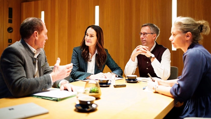 Moosbrugger, Entenfellner, Strasser und Lattermann im Gespräch über unsre Bauern