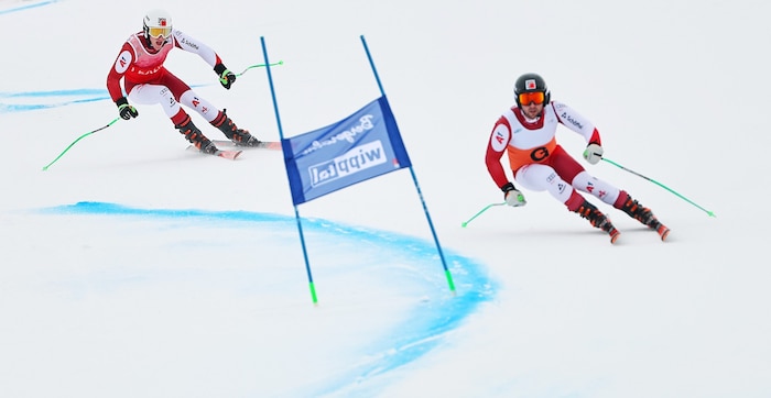 Guide Nico Haberl und Johannes Aigner in Aktion.