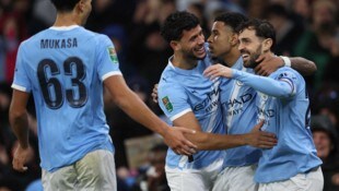 Jubel bei den ManCity-Kickern