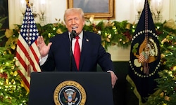 US-Präsident Donald Trump hielt eine Rede an die Nation und verteidigte darin seine in die ...