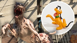 Keine Angst! Pluto ist (noch) nicht zum Zombiehund mutiert.