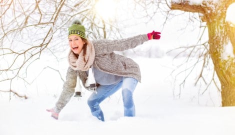 Im Winter kann man auch aktiv sein.