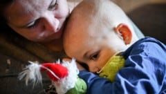 Mama Melanie mit ihrem großen Kämpfer 