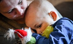 Mama Melanie mit ihrem großen Kämpfer 