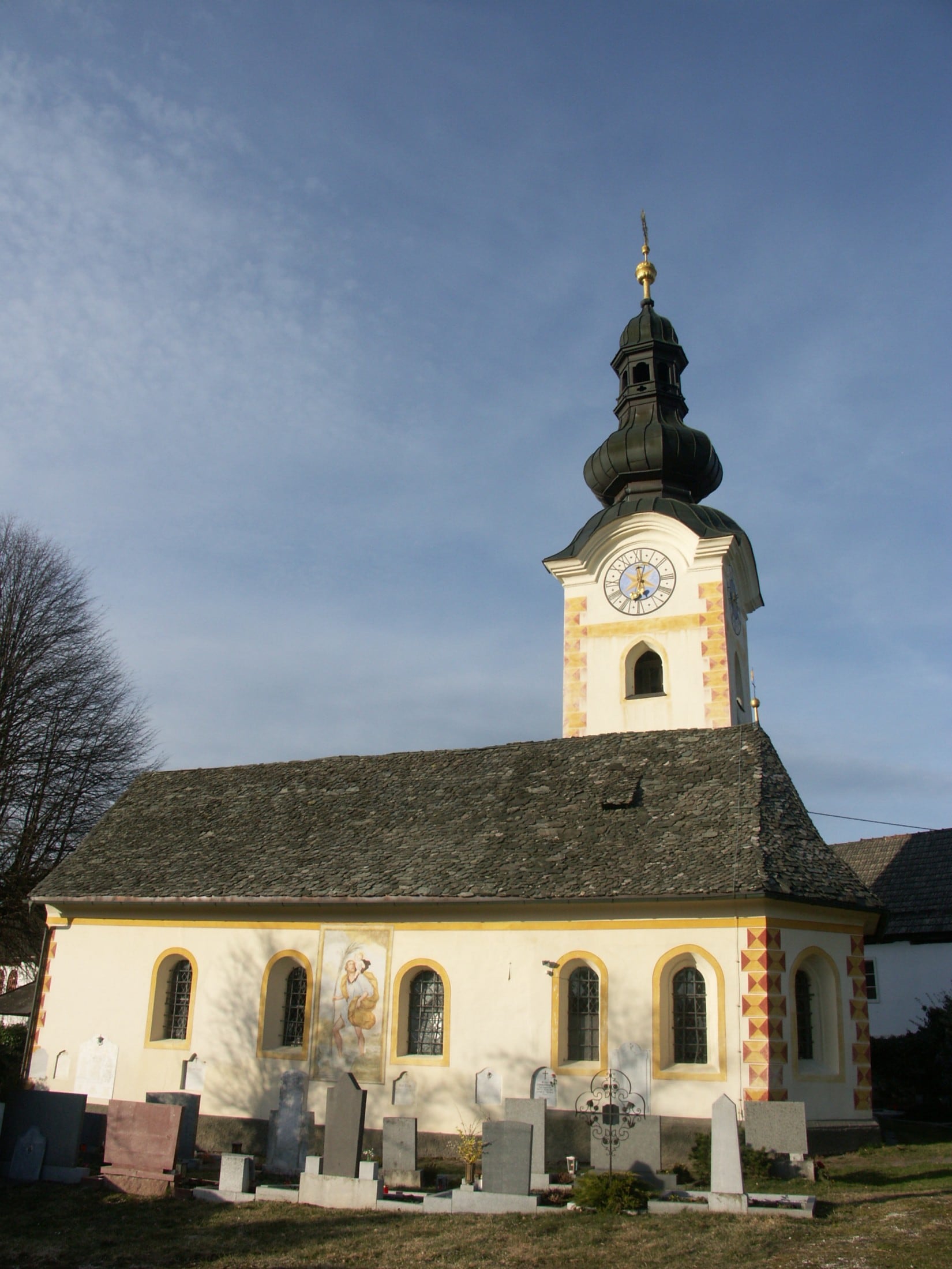 Die Filialkirche Hll. Philipp und Jakob in Sittich bei Feldkirchen.