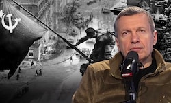 Der russische Moderator Wladimir Solowjow droht in seiner Sendung Österreich mit Krieg.