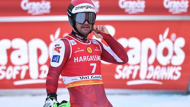 Vincent Kriechmayr was annoyed at the finish.