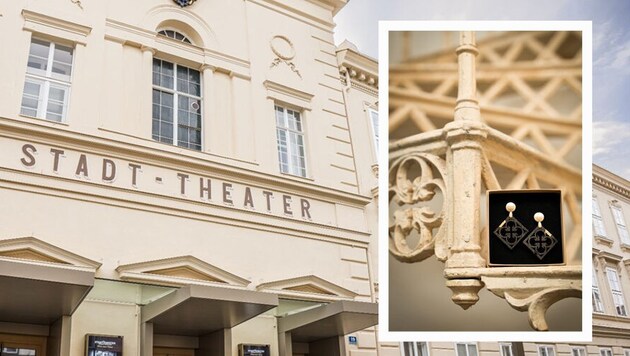 100 Jahre alte Materialien des Stadttheaters Wiener Neustadt wurden an eine Schmuckdesignerin ...