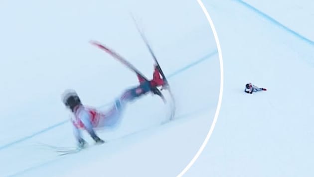 Fredrik Moeller stürzte schwer.