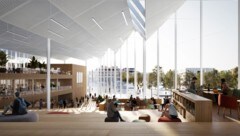 So soll das neue Entrée der Universität Klagenfurt aussehen.