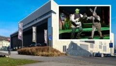 Linzer Musiktheater und Szene aus „Shrek – das Musical“