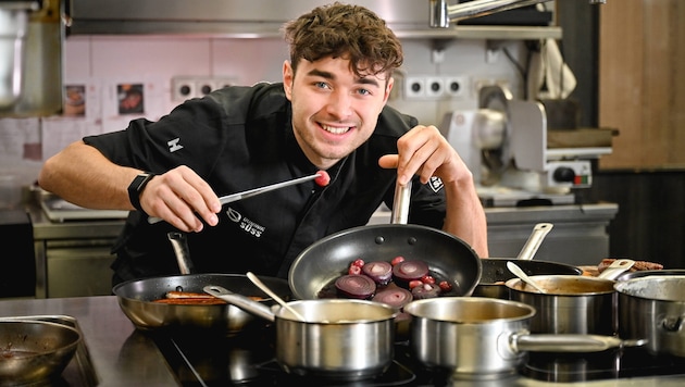 Wie bei allem gilt: Man sollte Spaß am Kochen haben, Top-Koch Dominik Süss lebt das vor.