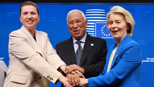 EU Council President António Costa presented the 27 heads of state and government with a draft ...