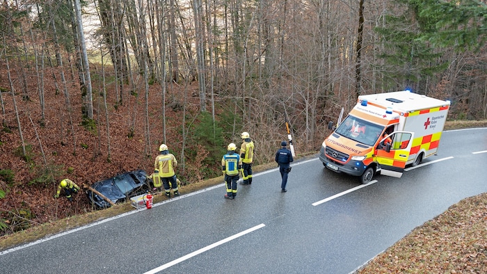 Die Polizei nahm den Unfallhergang auf.