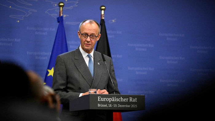 Der deutsche Kanzler Merz sieht seinen Vorschlag durchgesetzt.