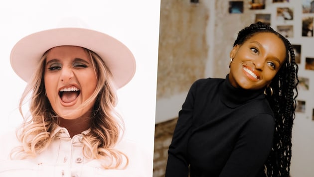 Julia Steen (li.) und Bamlak Werner wollen beim ESC-Vorentscheid „Vienna Calling“ in Wien mit ...