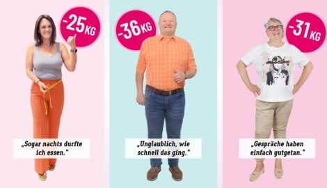 Minus 92 Kilo: Drei Menschen, ein gemeinsamer Weg zum Wohlfühlgewicht – und 2026 startet für sie ...