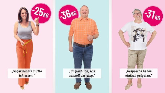 Minus 92 Kilo: Drei Menschen, ein gemeinsamer Weg zum Wohlfühlgewicht – und 2026 startet für sie ...