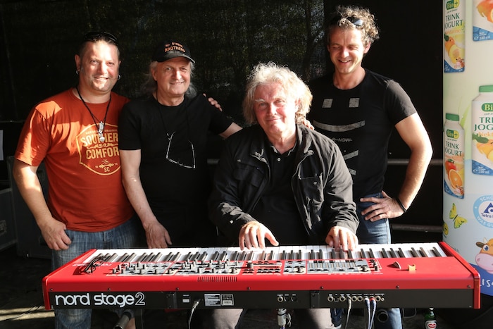 Gerd Schuller mit den „No Stress Brothers“ 2013 beim „Krone“-Hafenfest.