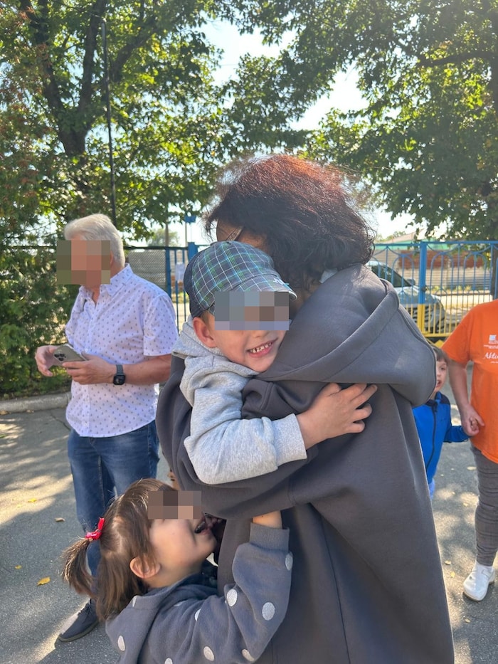 Überschwängliche Begrüßung in der Ukraine