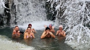 Rubina Bergauer Die „Eiswasserhelden“ in ihrem Element