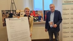 Stadträtin Sandra Wassermann mit FP-Klubchef Andreas Skorianz.