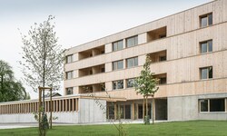 Vogewosi-Gebäude in Lustenau: Leistbarer Wohnraum ist in Vorarlberg knapp.