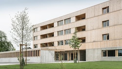 Vogewosi-Gebäude in Lustenau: Leistbarer Wohnraum ist in Vorarlberg knapp.