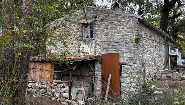 In diesem Haus in den Abruzzen lebte ein britisch-australisches Paar mit seinen drei Kindern.