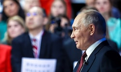 Russlands Präsident Wladimir Putin hat am Freitag wieder zu seiner jährlichen Pressekonferenz ...