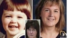 In den USA ist eine 46-Jährige (rechts) gefunden worden, die als Kind (links) von ihrer Mutter ...