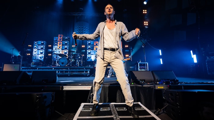 Am Ende ging es endlich richtig rund: Marco Wanda als Zeremonienmeister des Abends.