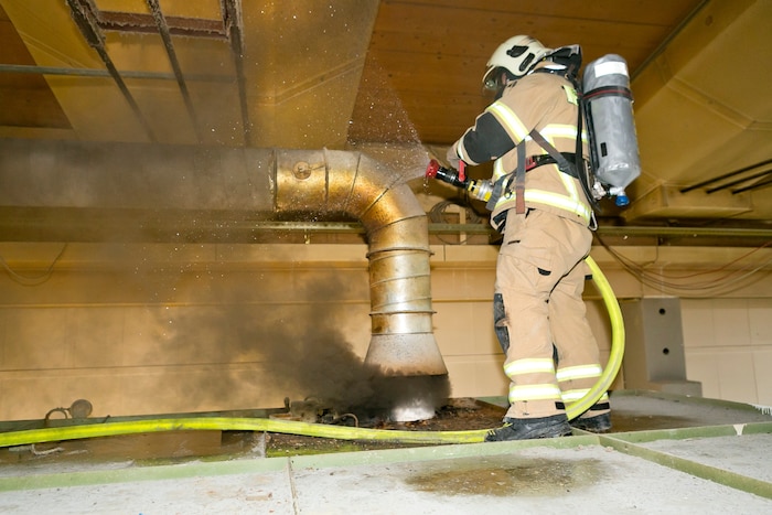 Das Abluftrohr wurde abgekühlt.
