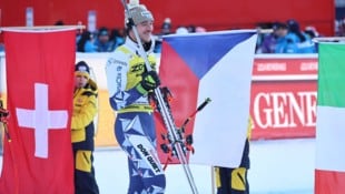 Jan Zabystran nach seinem Sieg in Gröden