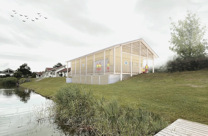 Laut Plan soll das Gebäude für die Einsatzstelle so aussehen.