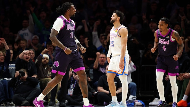 Titelverteidiger Oklahoma City Thunder musste sich Minnesota geschlagen geben.