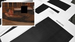 Viele schwarze Seiten befinden sich in den Akten – dafür ist Bill Clinton oft leicht bekleidet ...