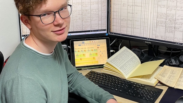 Der Klagenfurter Bastian Worsch recherchierte für seine Abschlussarbeit am BG|BRG Mössinger ...