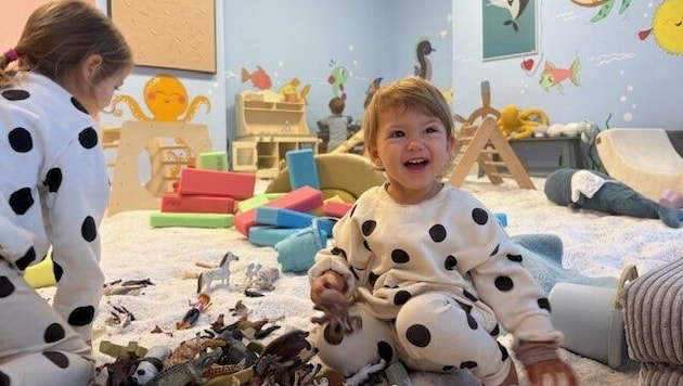 Im Salzraum wird spielerisch das Immunsystem gestärkt.