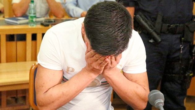 The perpetrator during his trial. "I killed Bakhti because of our culture," he said.