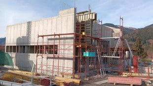 Das neue Zuhause der FF Rattendorf wird derzeit errichtet.