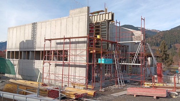 Das neue Zuhause der FF Rattendorf wird derzeit errichtet.