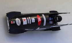163 Kilo wiegt der Monobob von Kathrin Beierl.