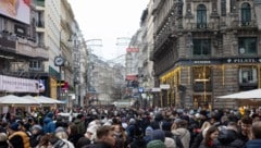 Die volle Kärntnerstraße am Samstag 