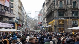 Die volle Kärntnerstraße am Samstag 