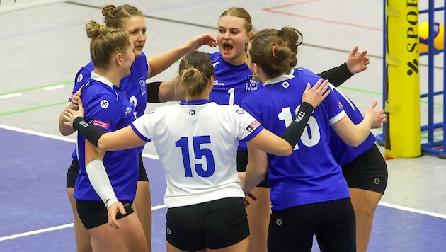 Jubelten nach 0:2-Rückstand doch in St. Pölten.