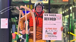 Dem Niederösterreicher Rolf Majcen gelang ein Rodel-Weltrekord